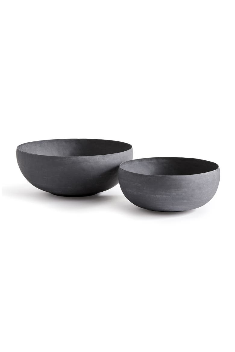 Terrazza Decorative Bowls Set of 2, Main, color, Gray