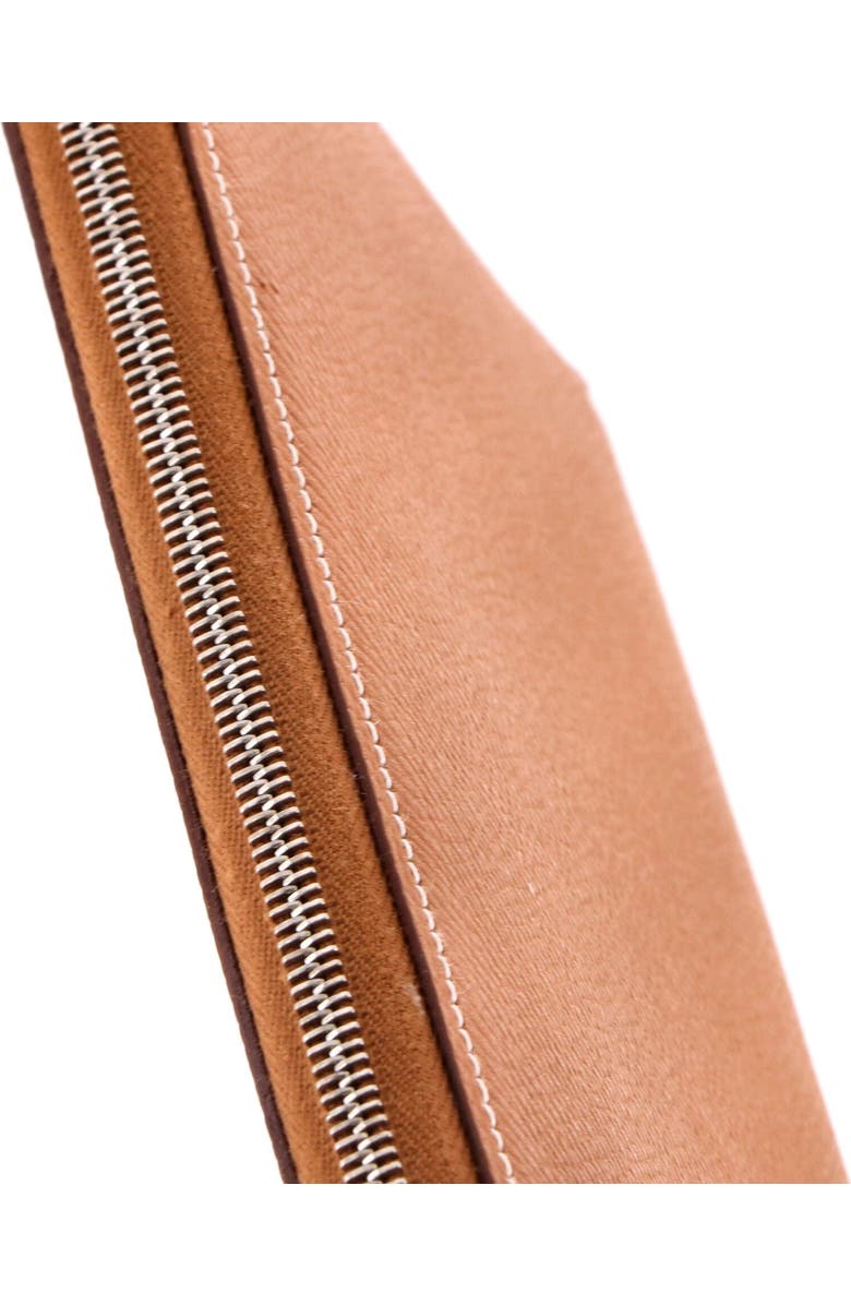 Pre-Owned Hermes Azap Zip Around Wallet Silk'in Epsom Long, Alternate, color, Gold