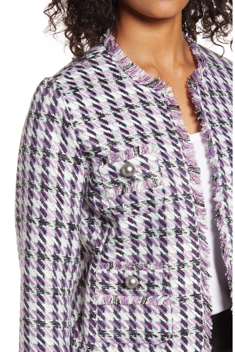 Tweed Jacket, Alternate, color, LAVENDER MULTI TWEED