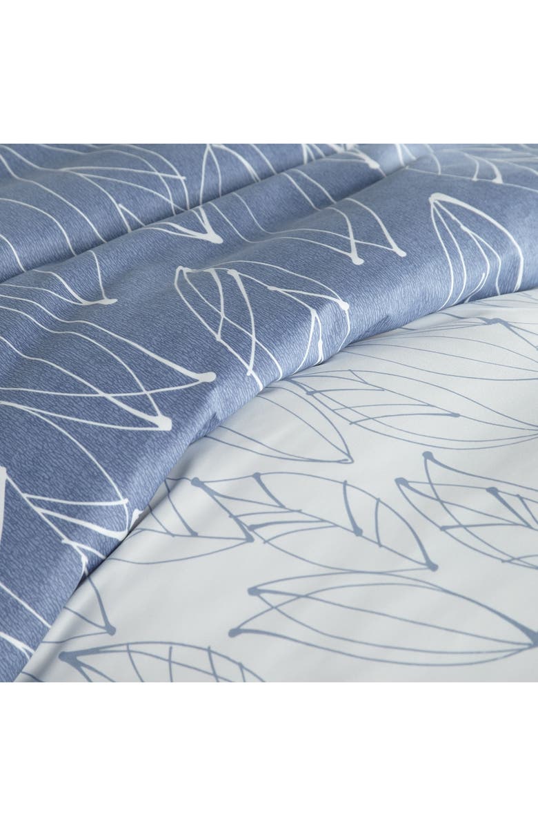 SOUTHSHORE FINE LINENS Premium Collection Ultra-Soft Modern Duvet Cover Sets - Modern Foliage, Alternate, color, Modern Foliage Blue