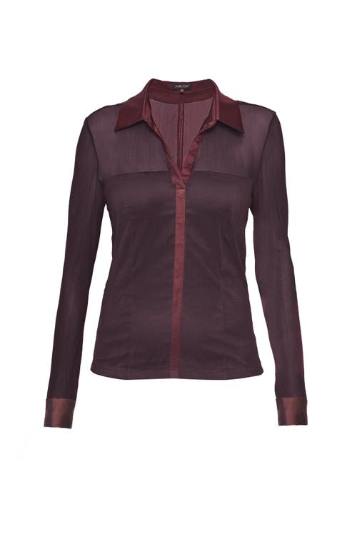 As By Df Escapade Stretch Blouse In Purple
