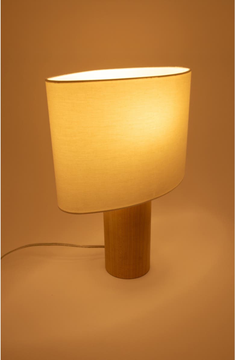 Brightech Mia 15.75" Midcentury LED Table Lamp With Natural Maple Wood Base, Alternate, color, Natural Wood