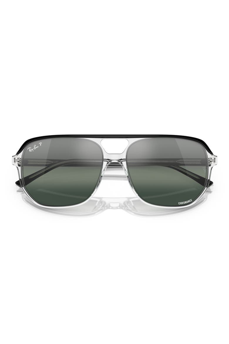 Bill One 60mm Square Sunglasses, Alternate, color, CLEAR