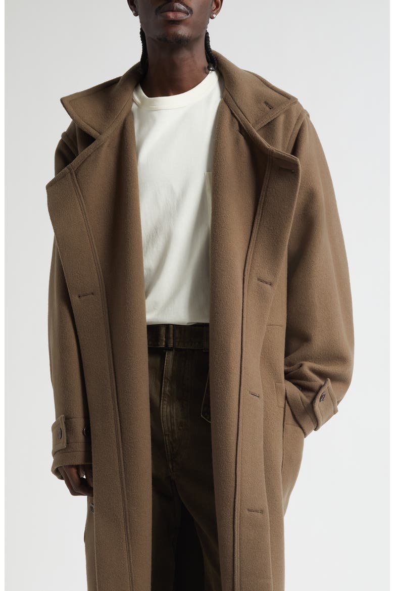 Double Face Wool Wrap Coat (Men) | Nordstrom