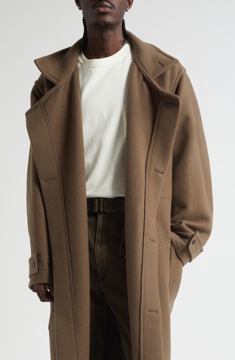 Double Face Wool Wrap Coat