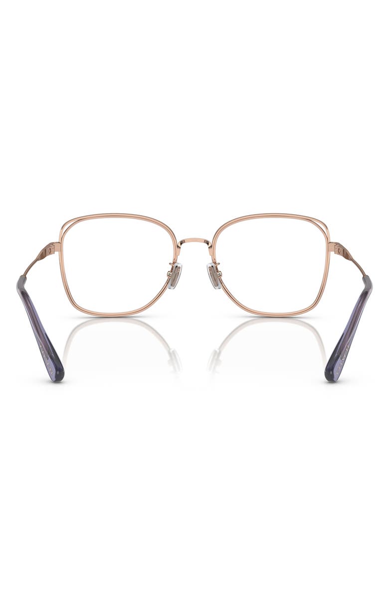 COACH 54mm Square Optical Glasses, Alternate, color, 