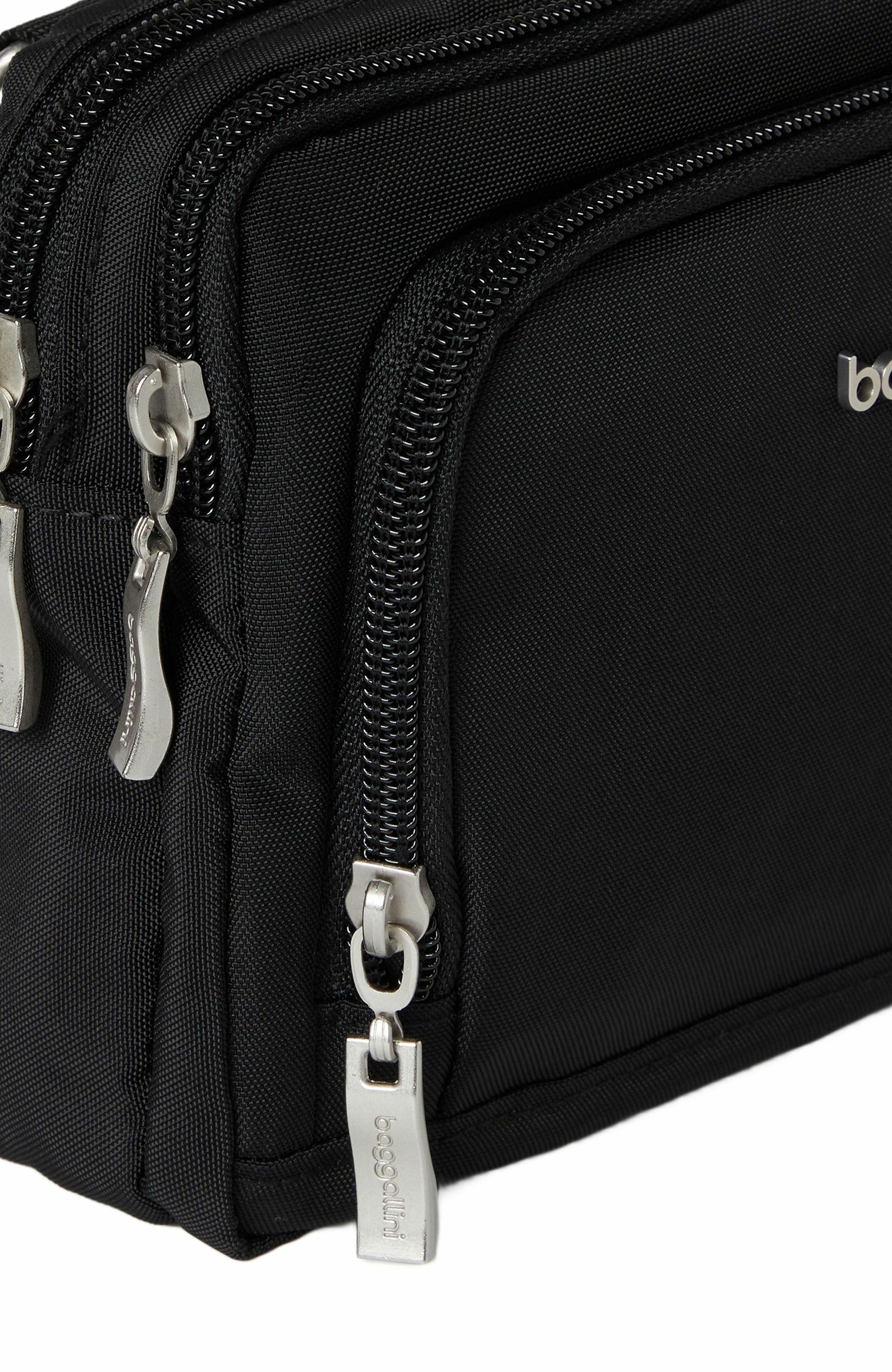 BAGGALLINI Trifecta RFID Wallet Crossbody Bag, Alternate, color, Black