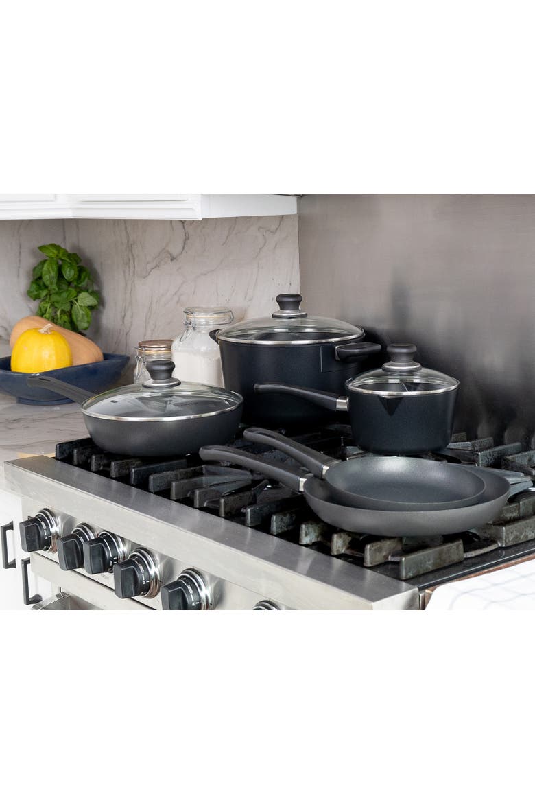 Classic 8 Piece Nonstick Cookware Set, Alternate, color, Black