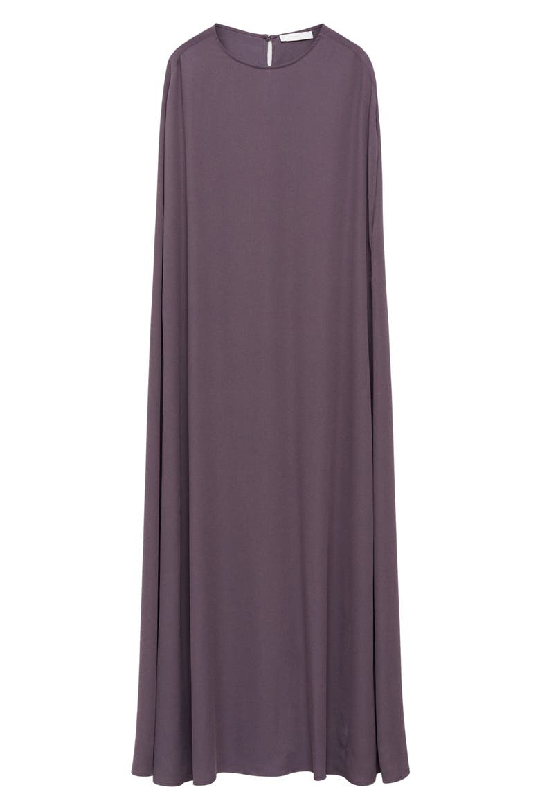 Cape Maxi Dress, Main, color, PLUM
