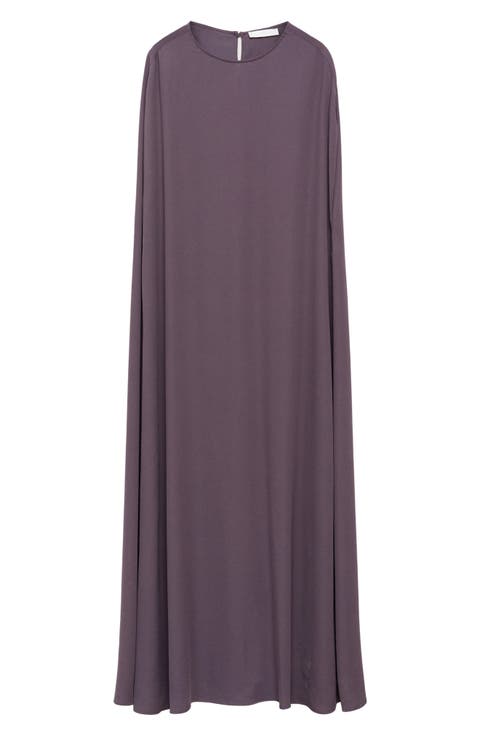 Cape Maxi Dress