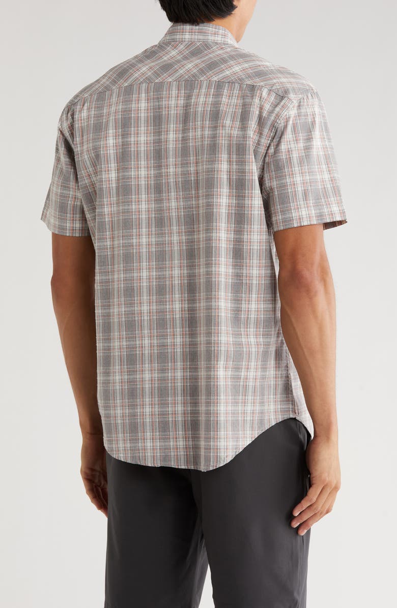 Coastaoro Yarn Dye Cotton Button-Up Shirt, Alternate, color, Mardre Grey