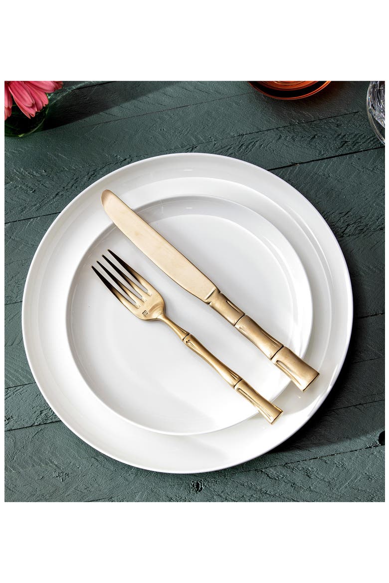 Royal Pacific Brushed Champagne 5-Piece Place Setting, Alternate, color, GOLD