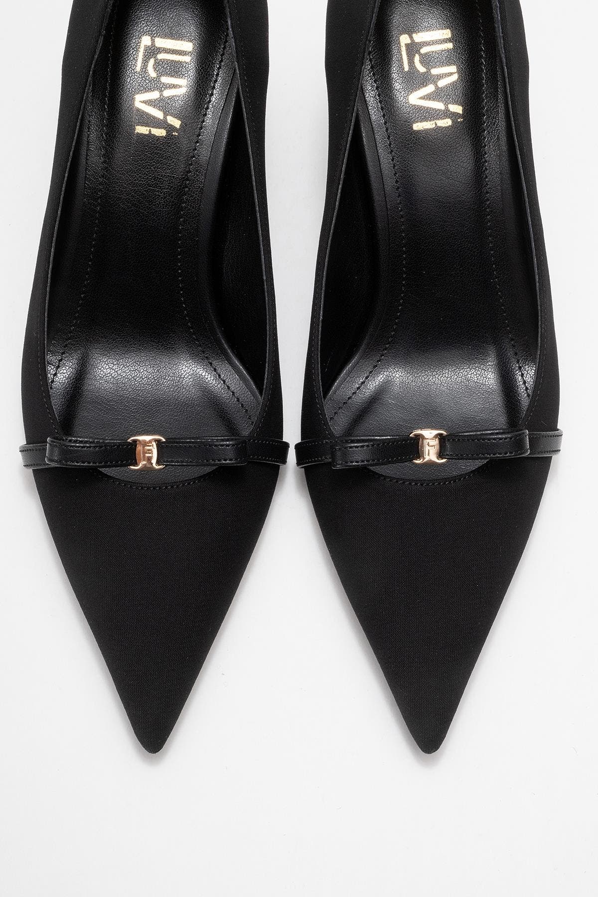 Prologue Shoes Annie Bow Pointed Toe Pump, Alternate, color, Black