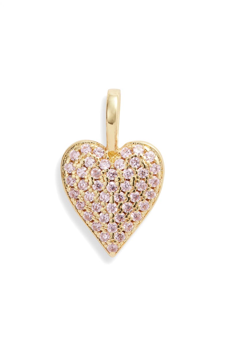 Melinda Maria Icons Double Sided Heart Charm, Main, color, 