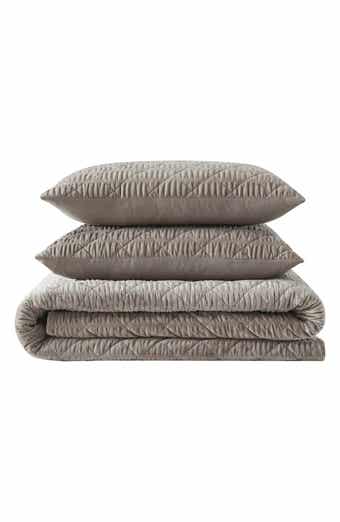 Vera Wang Crushed Velvet Comforter & Sham Set