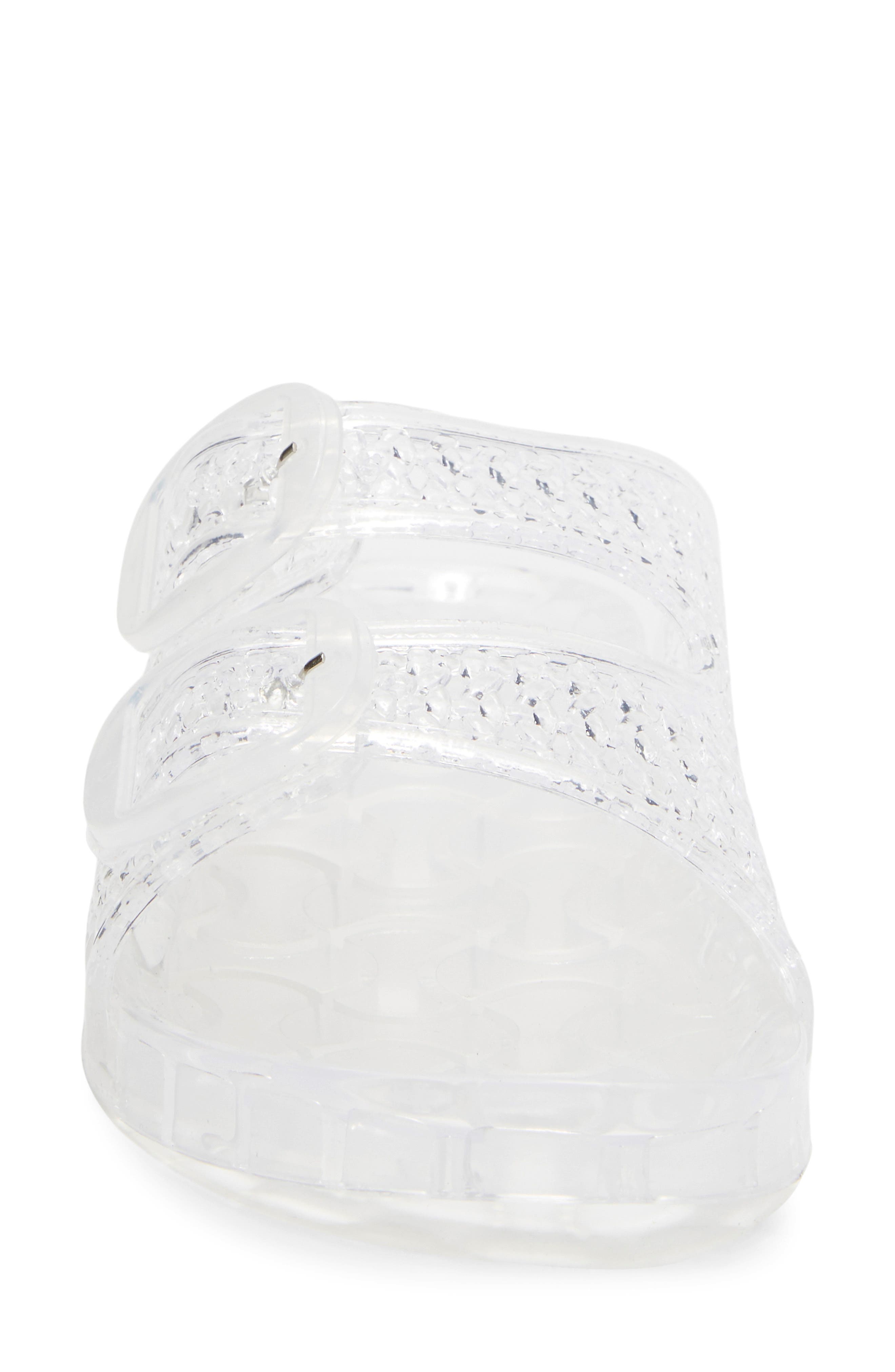 Amar Jelly Slide Sandal, Alternate, color, CLEAR