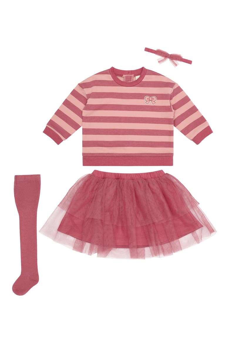 Four-Piece Tutu Set, Main, color, STRIPE