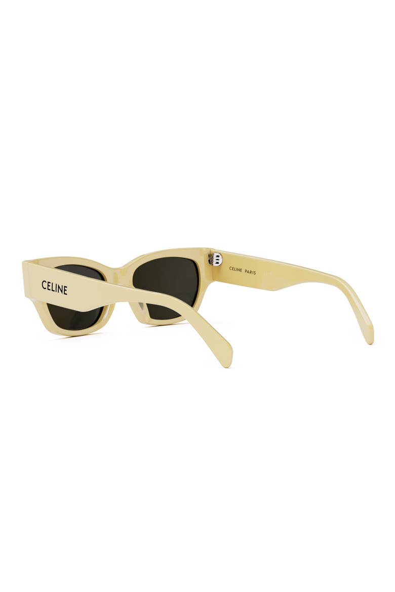 Monochroms 54mm Cat Eye Sunglasses, Alternate, color, SHINY YELLOW / SMOKE