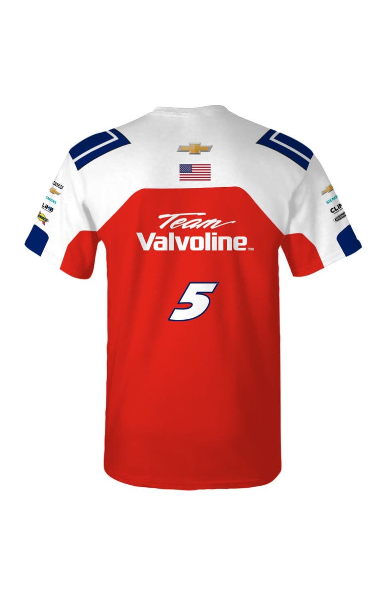 HENDRICK MOTORSPORTS TEAM COLLECTION Men's Hendrick Motorsports Team Collection  Red Kyle Larson Valvoline Uniform T-Shirt, Alternate, color, Red