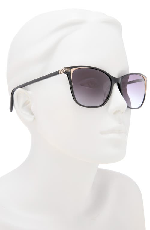 Ted Baker 57mm Gradient Square Sunglasses In Gray