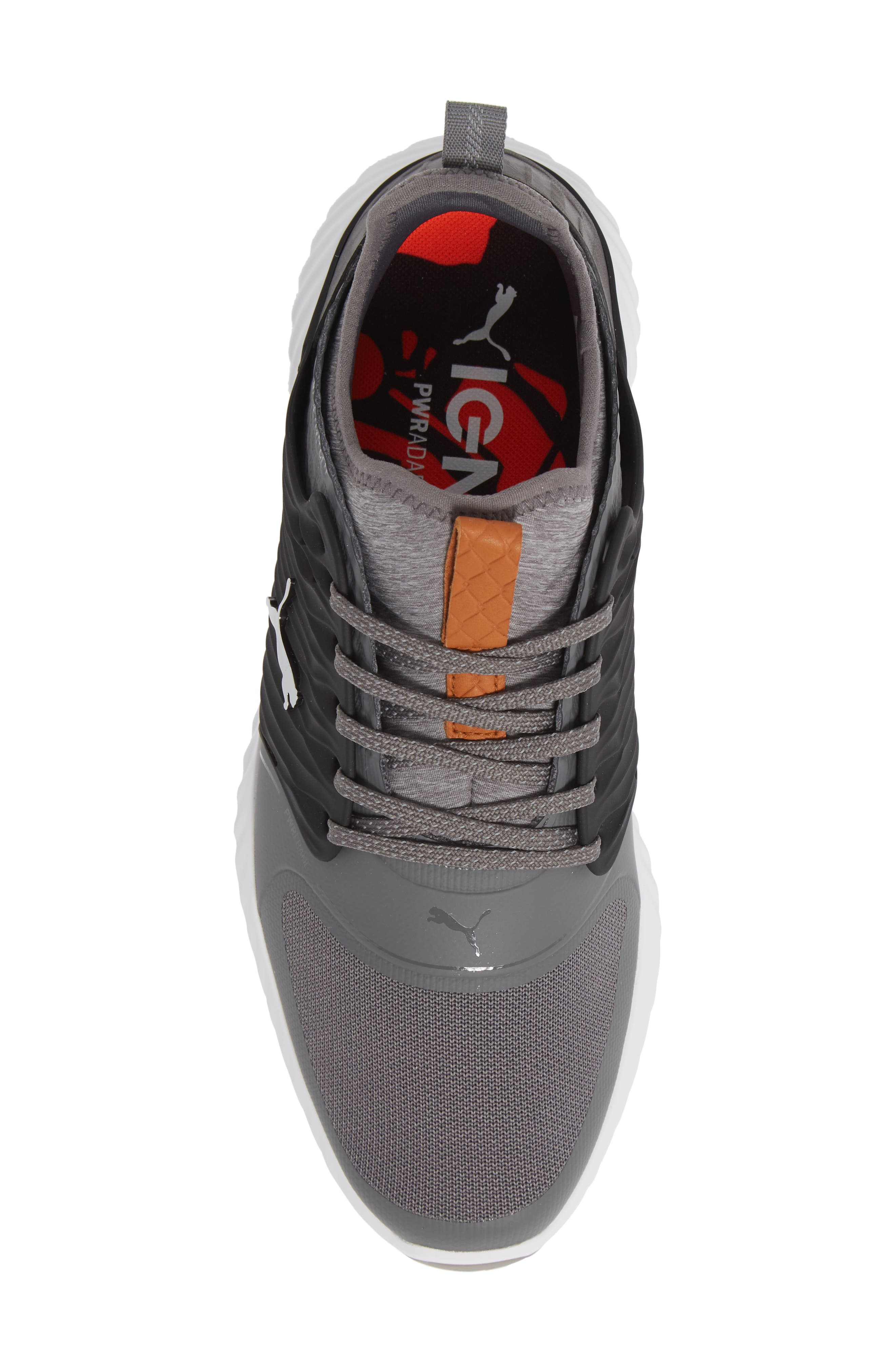 Ignite PWRADAPT Caged Waterproof Golf Shoe, Alternate, color, GREY/ BLACK