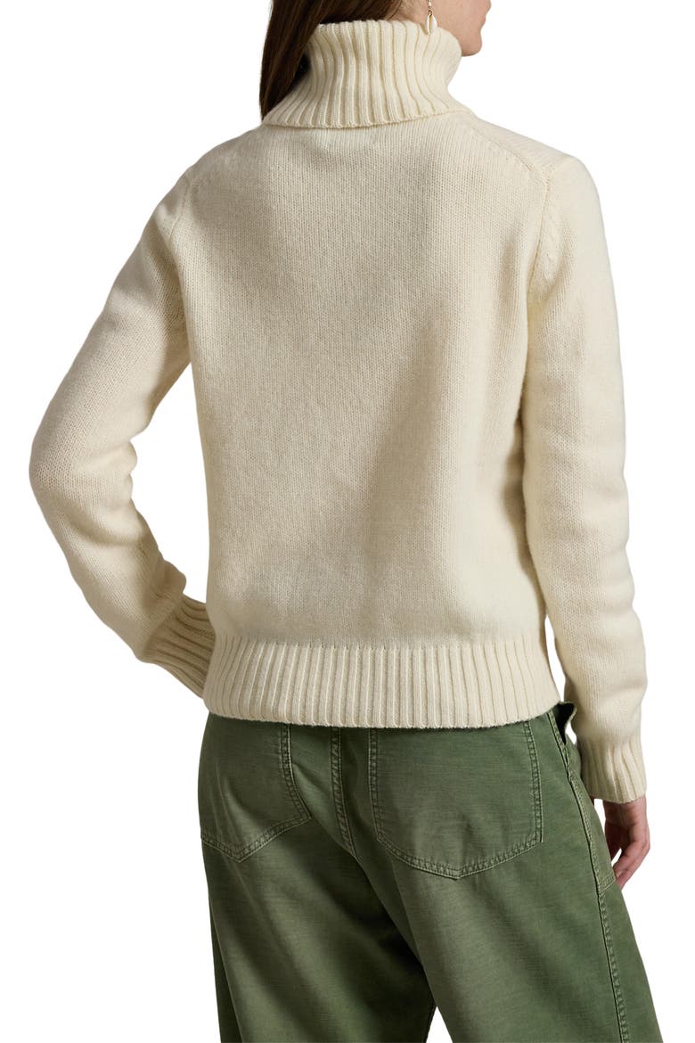 Wool Turtleneck Sweater, Alternate, color, AUTHENTIC CREAM