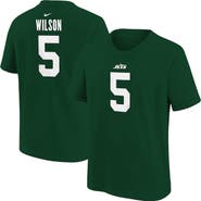 Nike Youth Nike Garrett Wilson Green New York Jets Player Name & Number T-Shirt