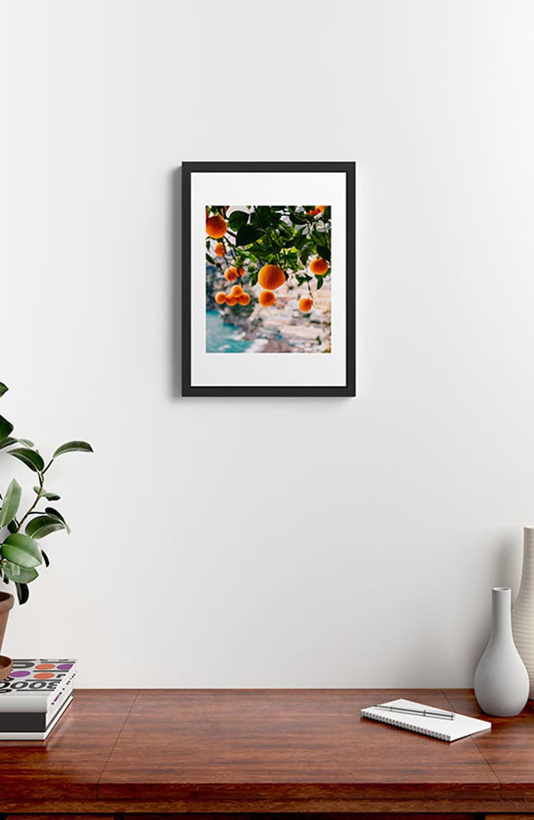 Deny Designs Alam Framed Wall Art, Alternate, color, Orange