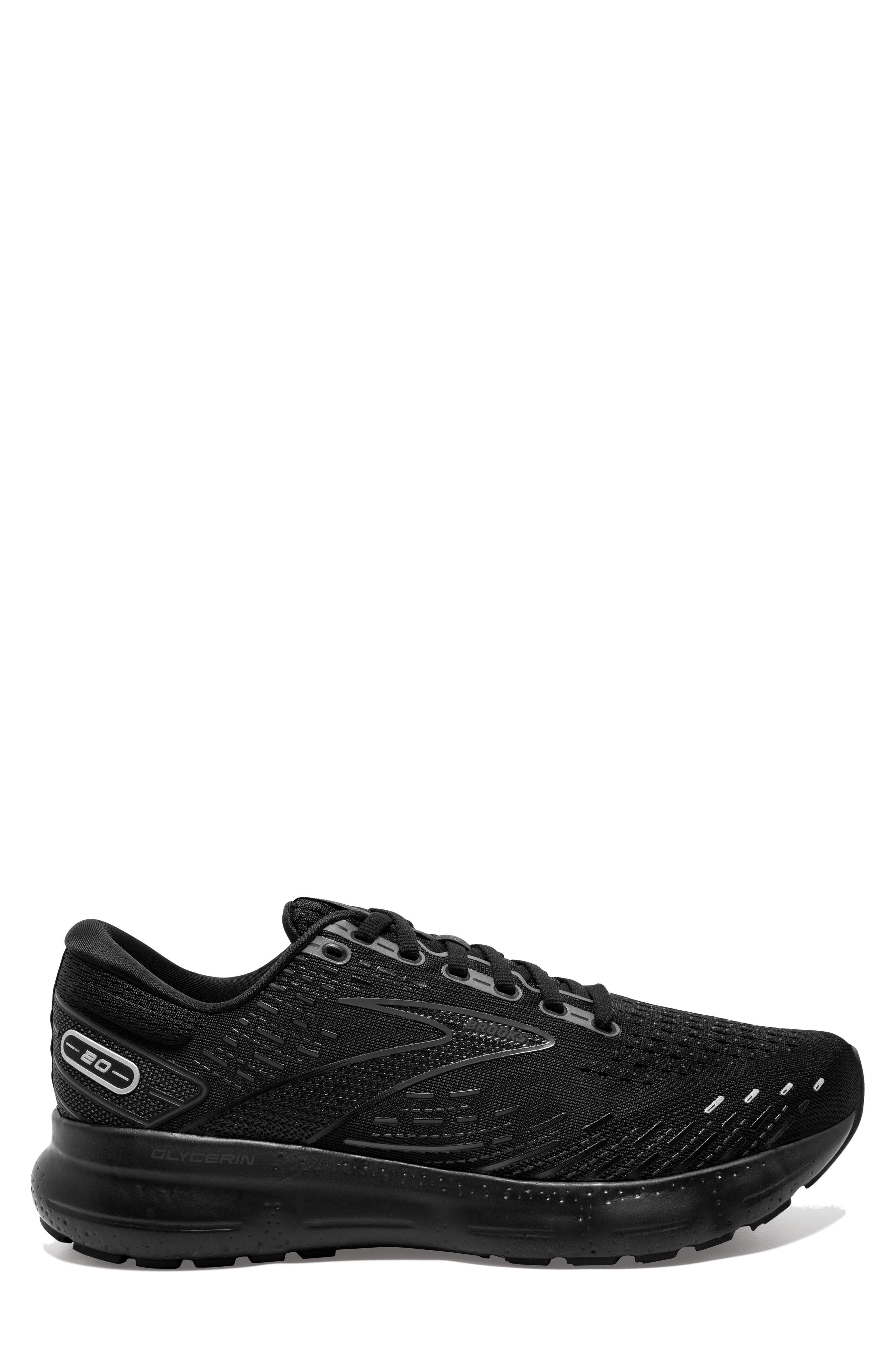 Glycerin 20 Running Shoe, Alternate, color, BLACK/ BLACK/ EBONY