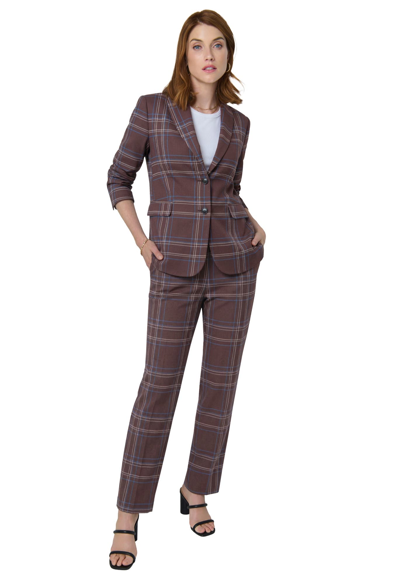 BROWN TWILL PLAID