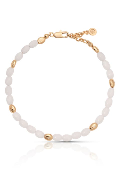 Freshwater Pearl Pebble Anklet