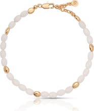 Ettika Freshwater Pearl Pebble Anklet