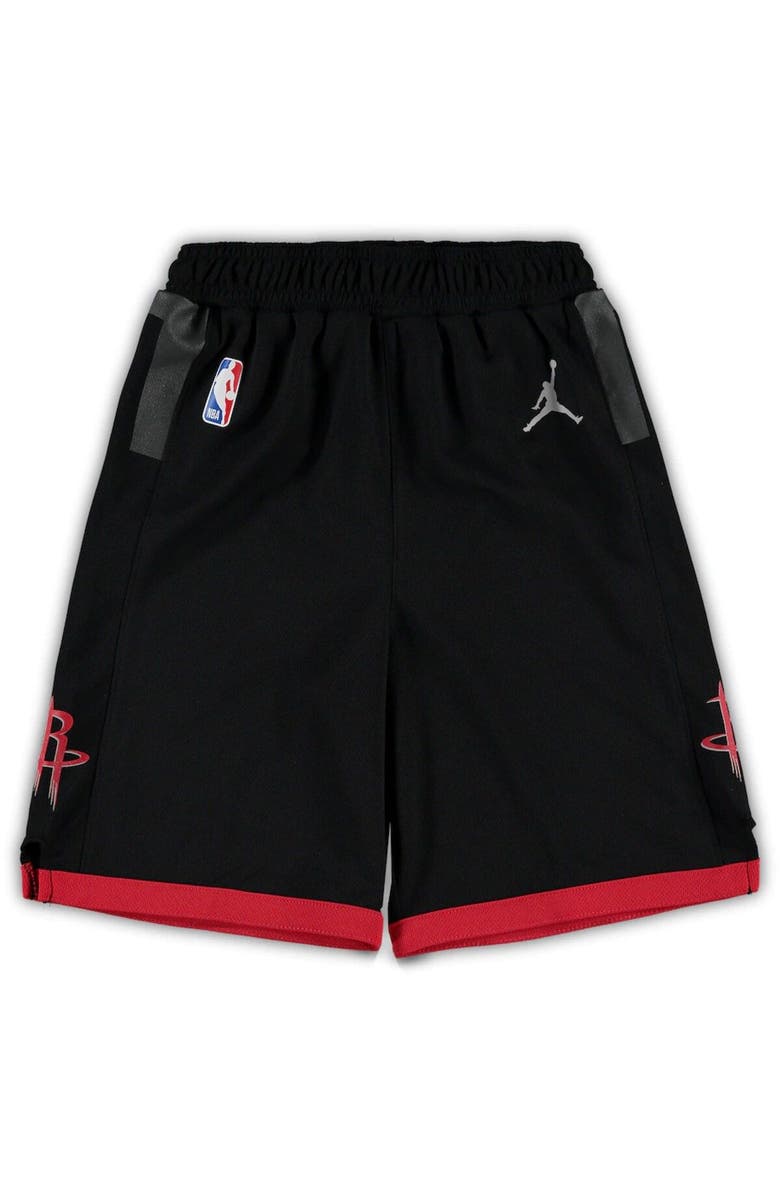 Jordan Brand Preschool Jordan Brand Black Houston Rockets Statement Edition Replica Shorts, Alternate, color,