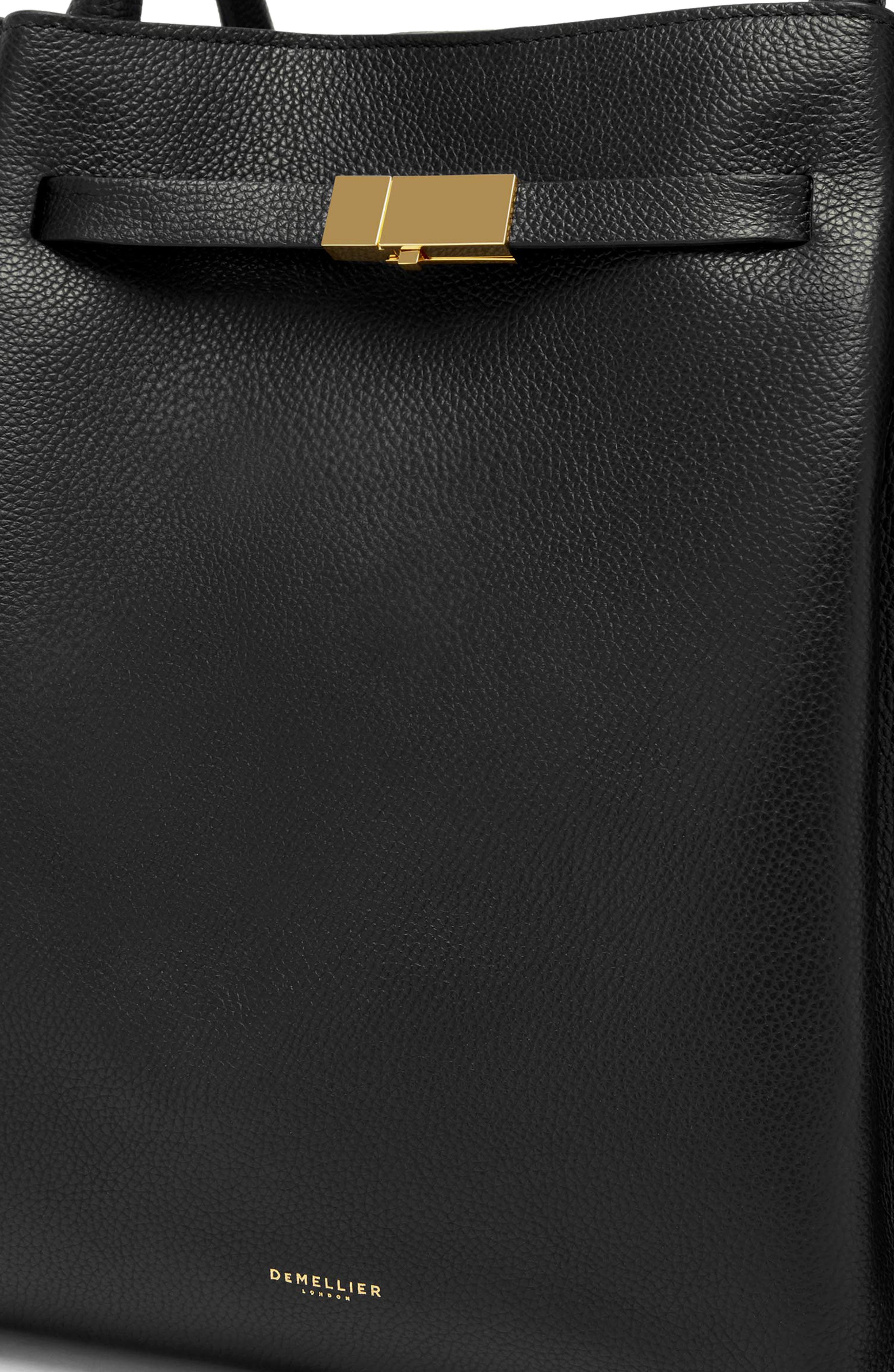 DeMellier New York Leather East/West Tote, Alternate, color, Black