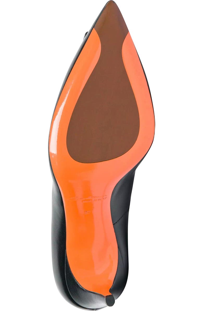 Santoni High-Heel Patent Leather Pumps, Alternate, color, Black