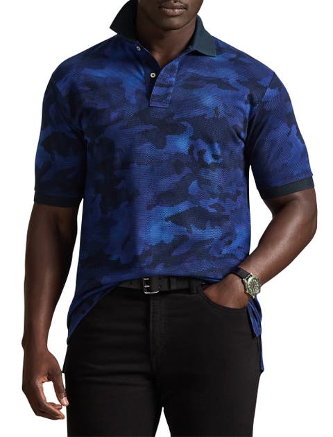 Big & Tall Animated Mesh Polo Shirt