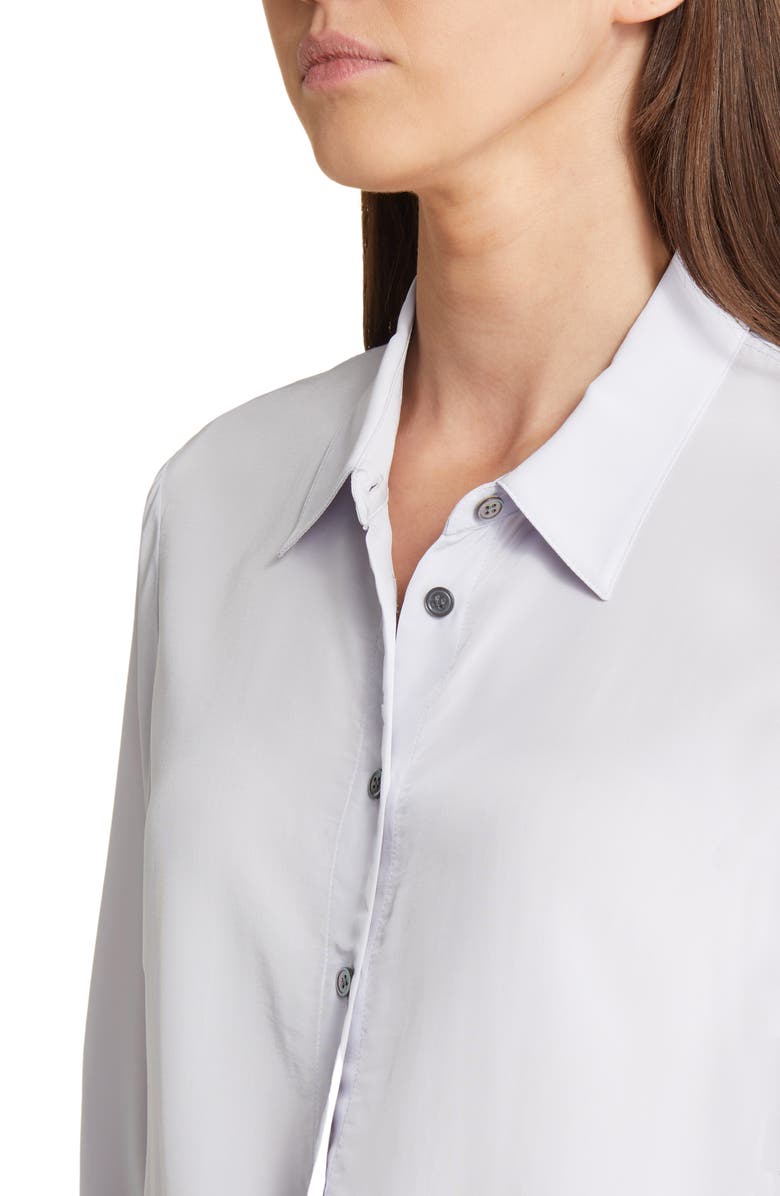 Theory Tie Waist Blouse, Alternate, color, Hydrangea - V4c