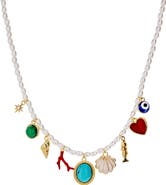 Alex and Ani Moonlight Beach Pearl Charm Necklace