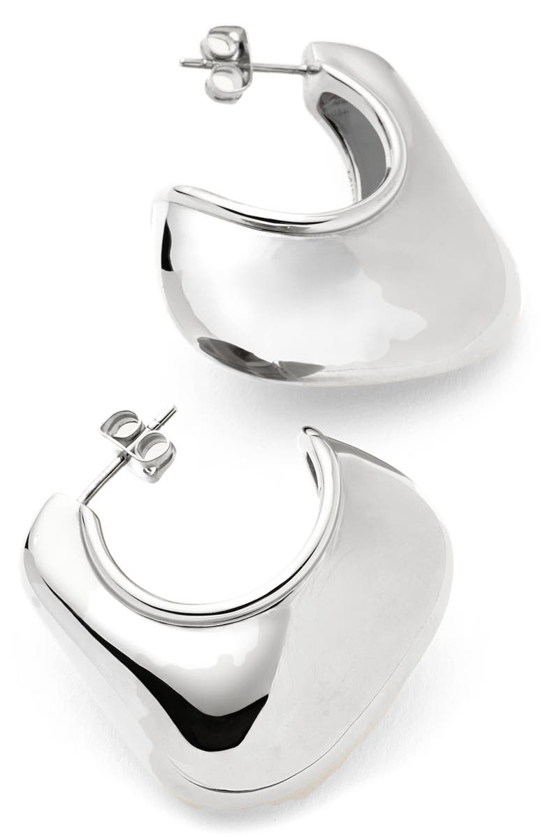 Missoma Volume Hoop Earrings, Alternate, color, Silver