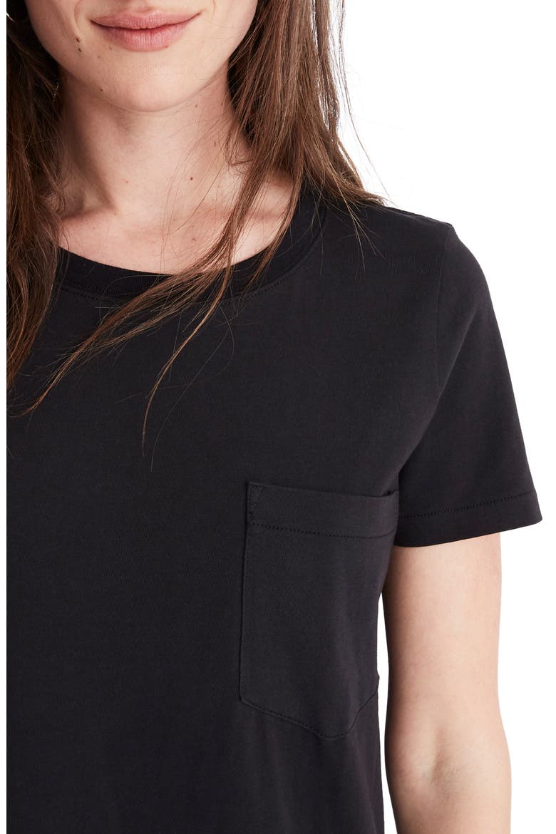 Tee Dress, Alternate, color, TRUE BLACK