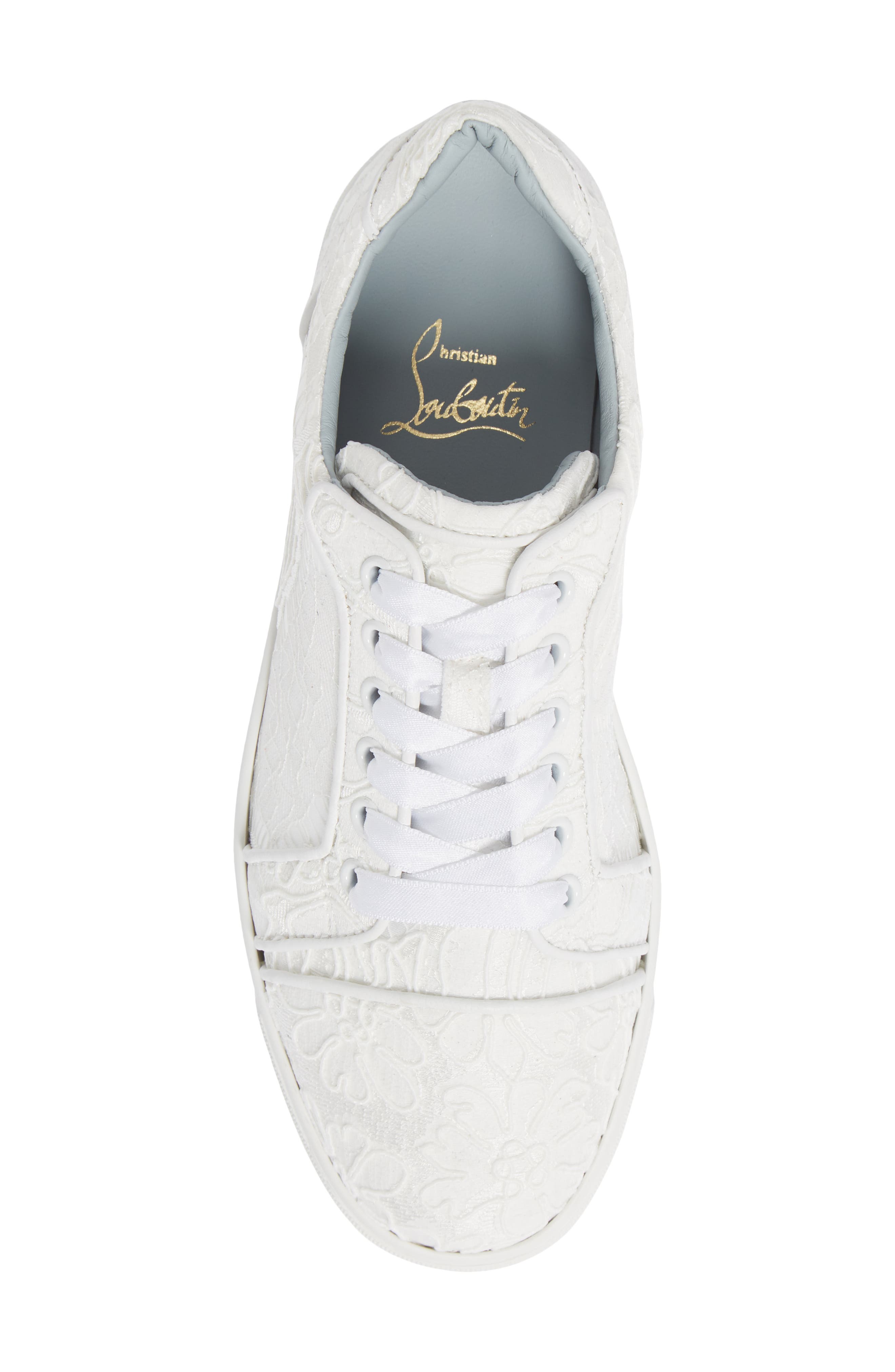 Christian Louboutin Vieira Orlato Low Top Sneaker, Alternate, color, Off White