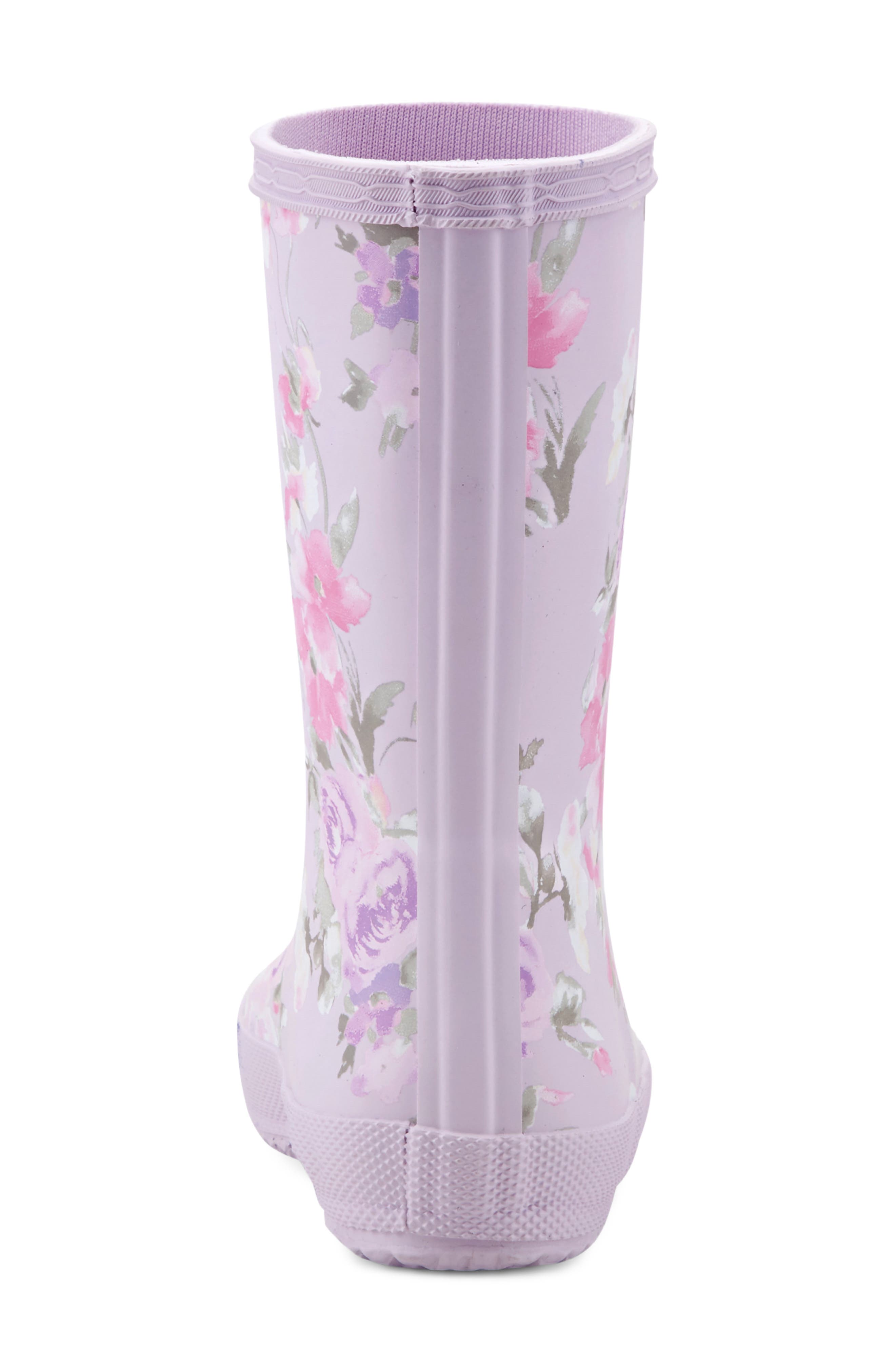 x LoveShackFancy Kids' First Classic Rain Boot, Alternate, color, HAPPY THOUGHTS PRINT