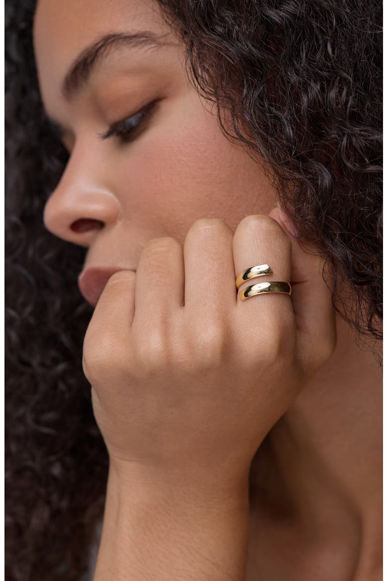 14K Gold Beveled Edge Bypass Ring, Alternate, color, 14K YELLOW GOLD