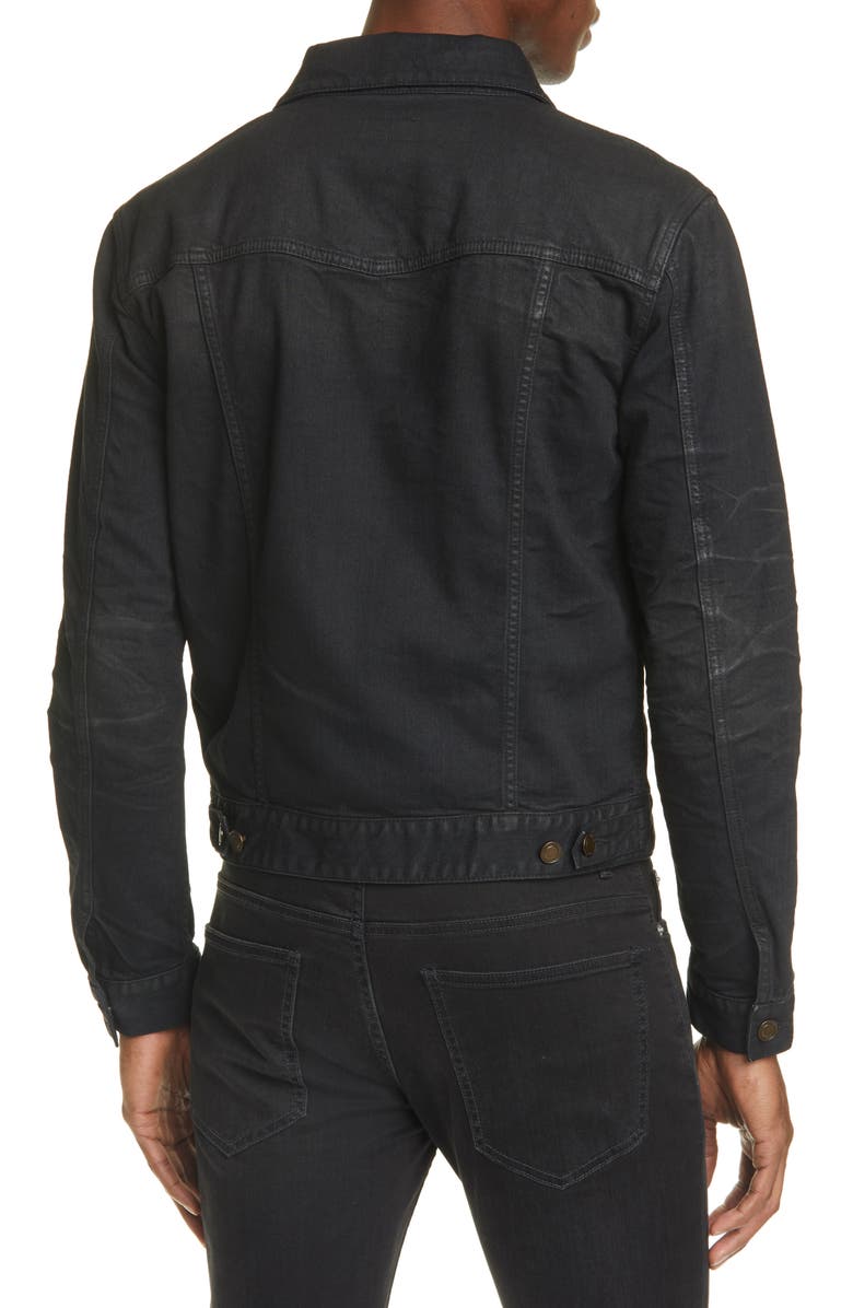 Saint Laurent Classic Denim Jacket, Alternate, color,