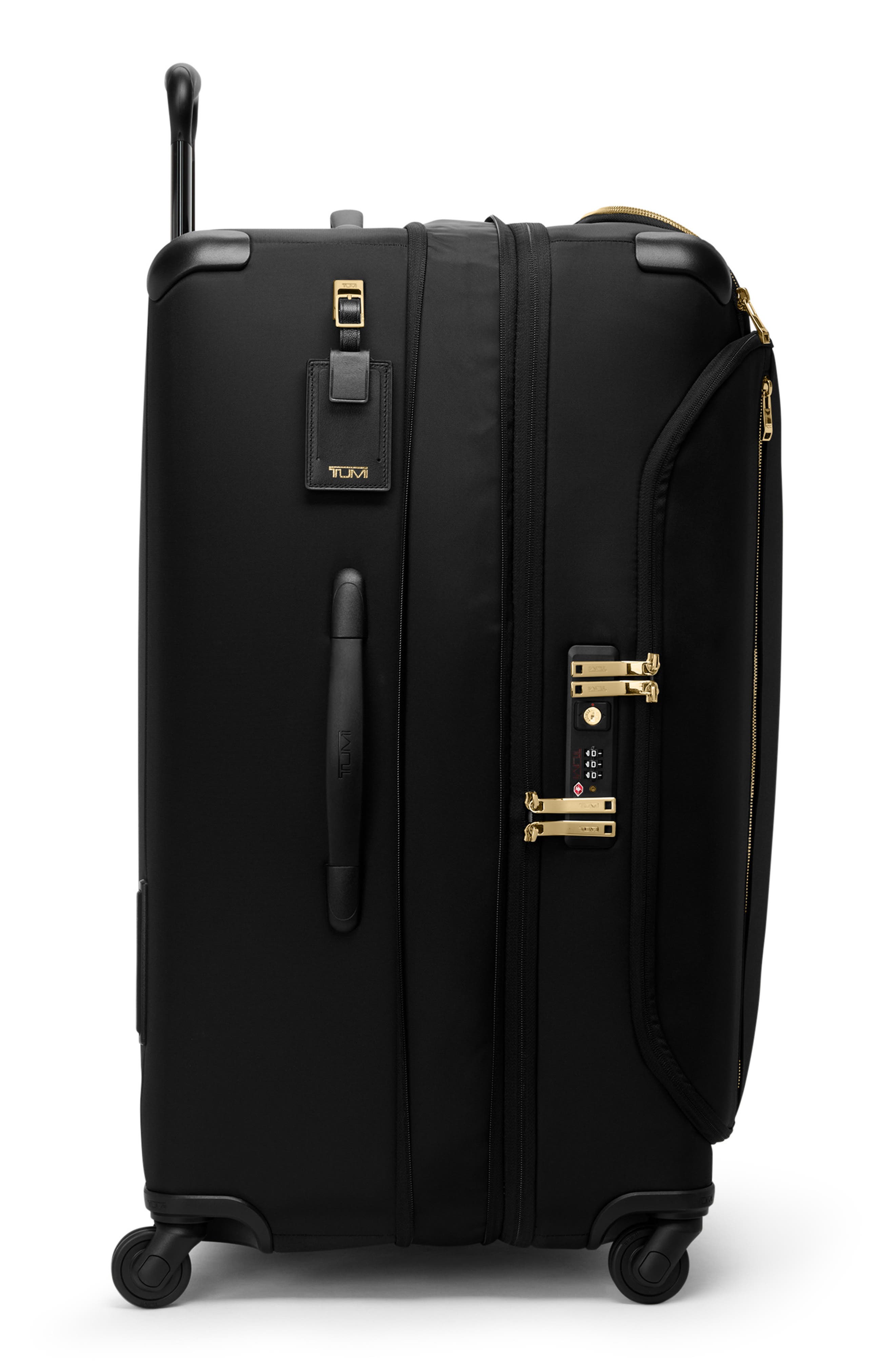 TUMI Vouageur Léger 29-Inch International Expandable Suitcase, Alternate, color, Black/ Gold