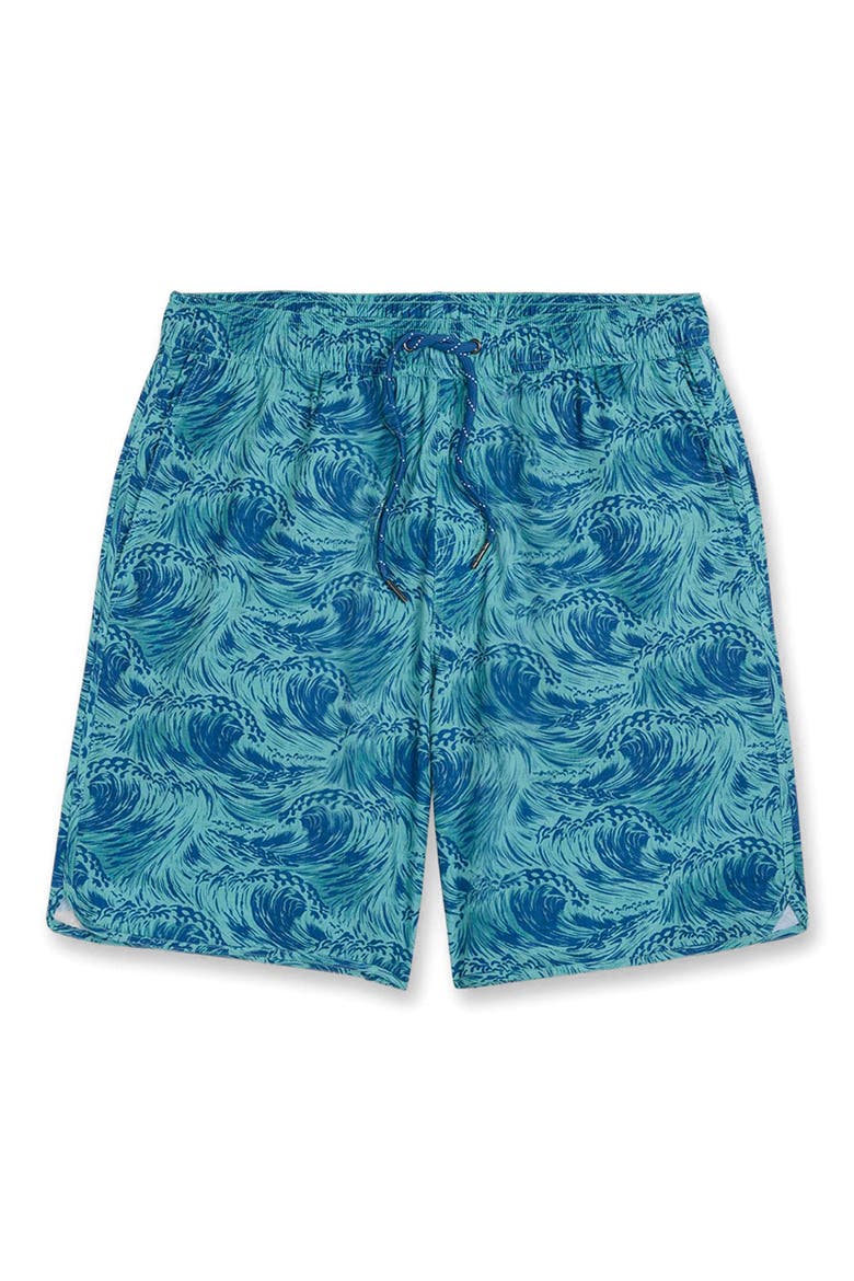 The Anchor Swim Trunks, Alternate, color, RUSHING WAVES