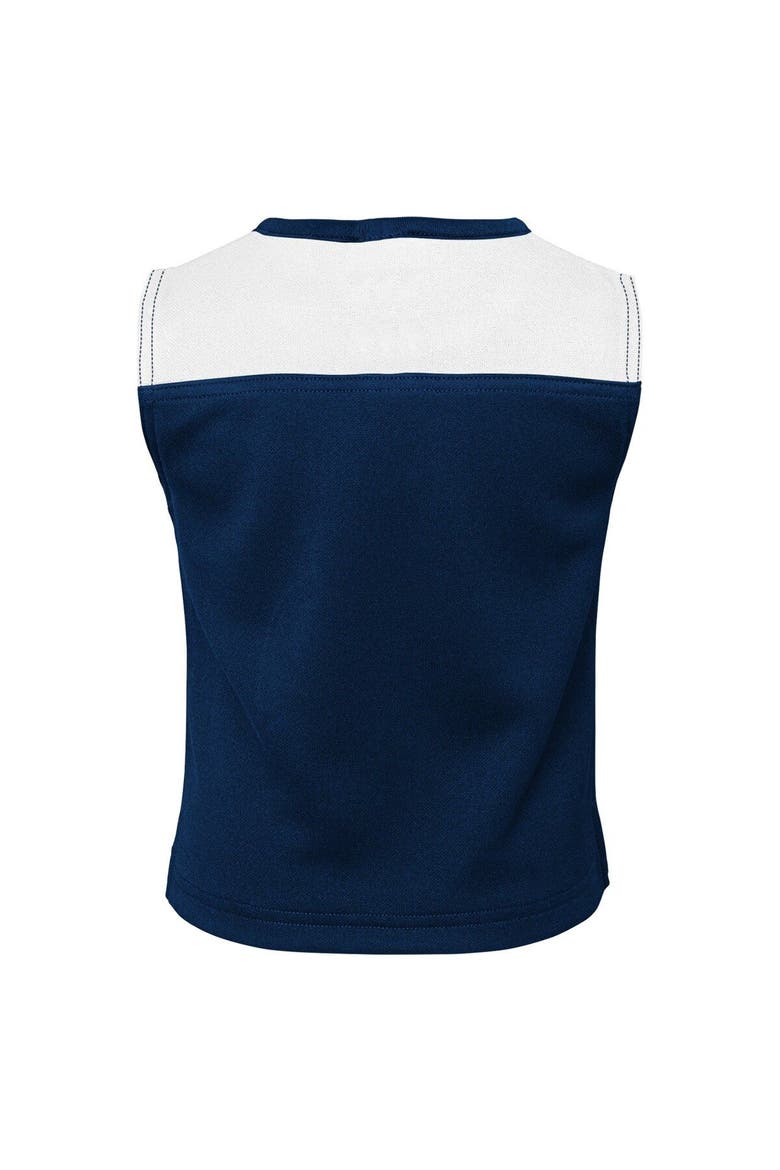 Girls Preschool Navy Dallas Cowboys Spirit Cheerleader Two-Piece Set with Bloomers, Alternate, color, Navy