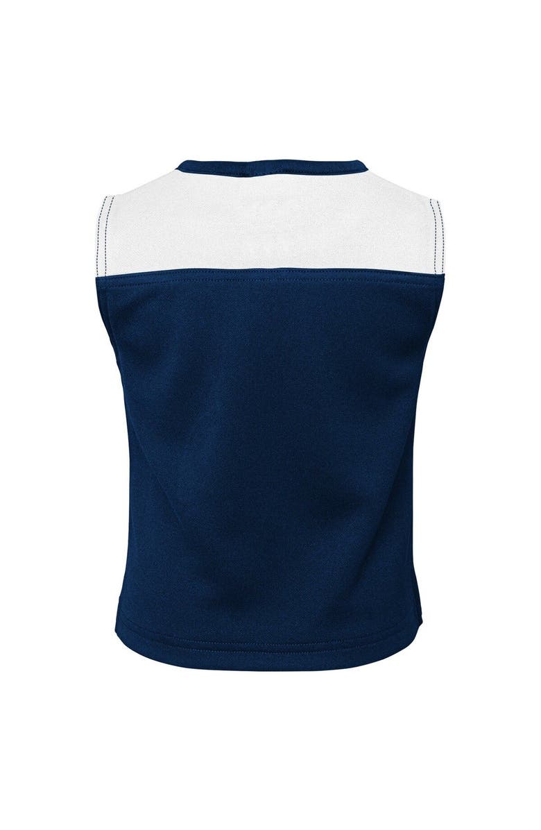 Outerstuff Girls Preschool Navy Dallas Cowboys Spirit Cheerleader Two-Piece Set with Bloomers, Alternate, color, Navy