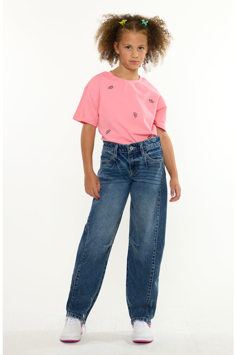 Harper Low Slung Horseshoe Jeans, Alternate, color, Dark Wash