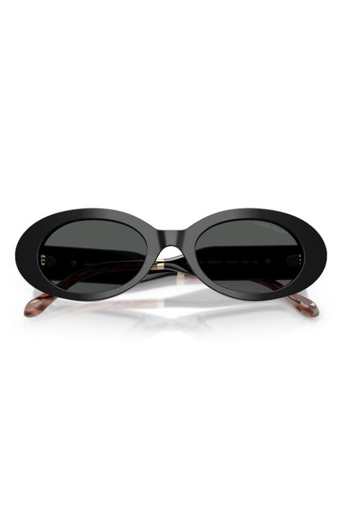 Giorgio Armani 52mm Oval Sunglasses In Black